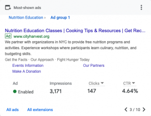 google grant ad example 3