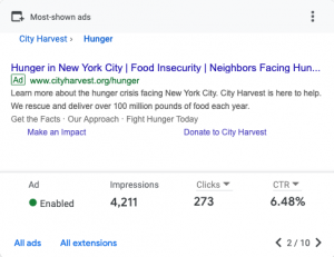 Google grant ad example 1
